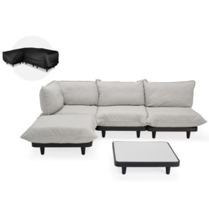 PALETTI kampinė sofa + staliukas