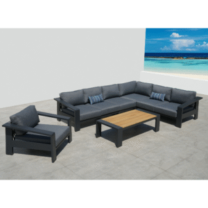 ORISTANO dėšinės pusės kampinis baldų k-tas charcoal