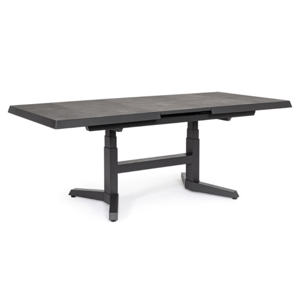 Išsilakstomas, tamsus stalas