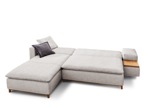 Klasikinė išsilankstoma sofa su minkštomis pagalvėlėmis