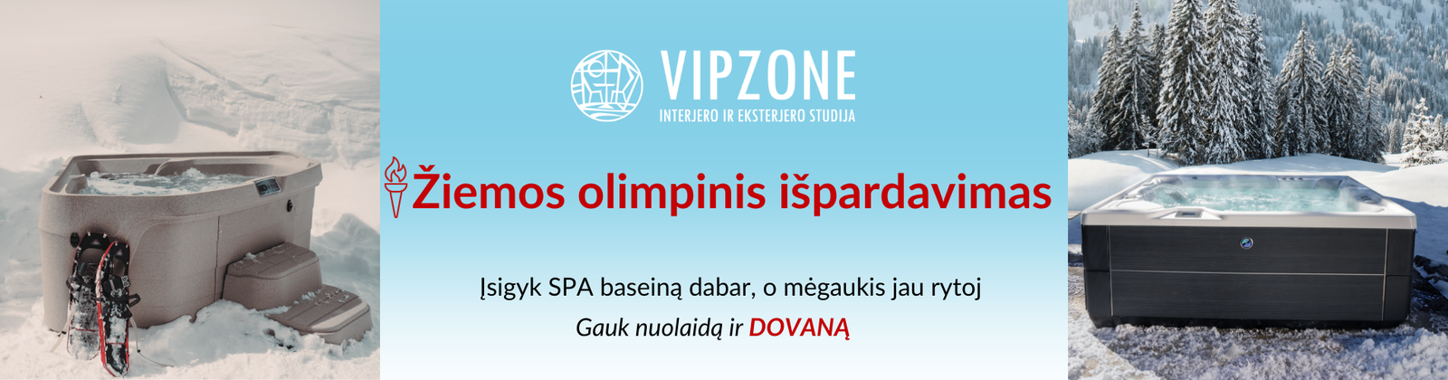 SPA baseinų olimpinis išpardavimas maketas